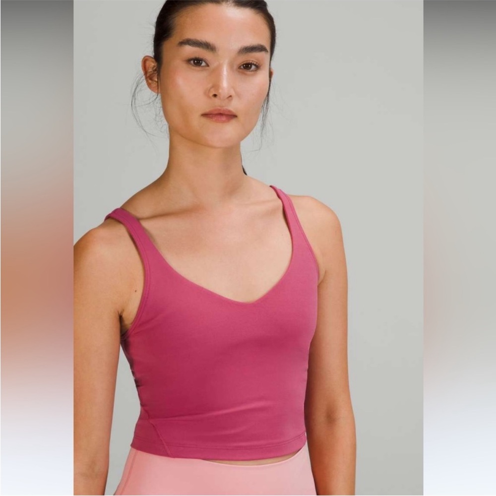 New With Tags Lululemon Align Tank Top Size 10
Pink Lychee